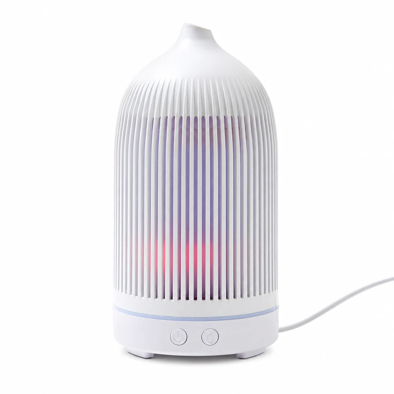 White Plastic Ribbed Electric Aroma Diffuser White Plastic Ribbed Electric Aroma Diffuser