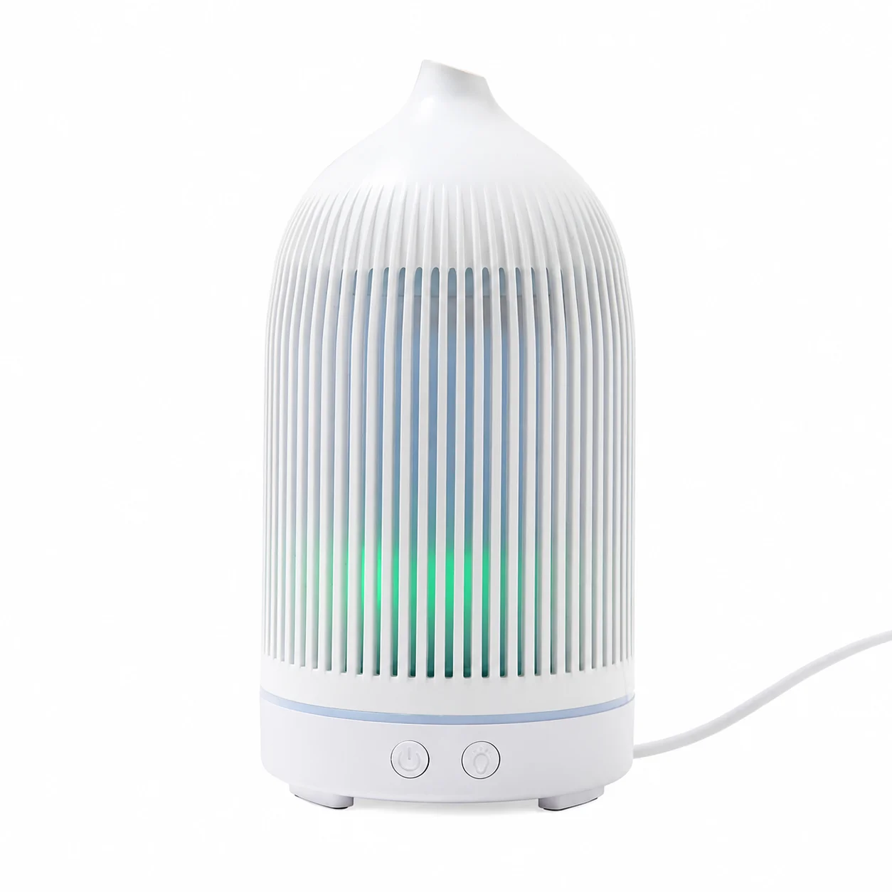 White Plastic Ribbed Electric Aroma Diffuser White Plastic Ribbed Electric Aroma Diffuser
