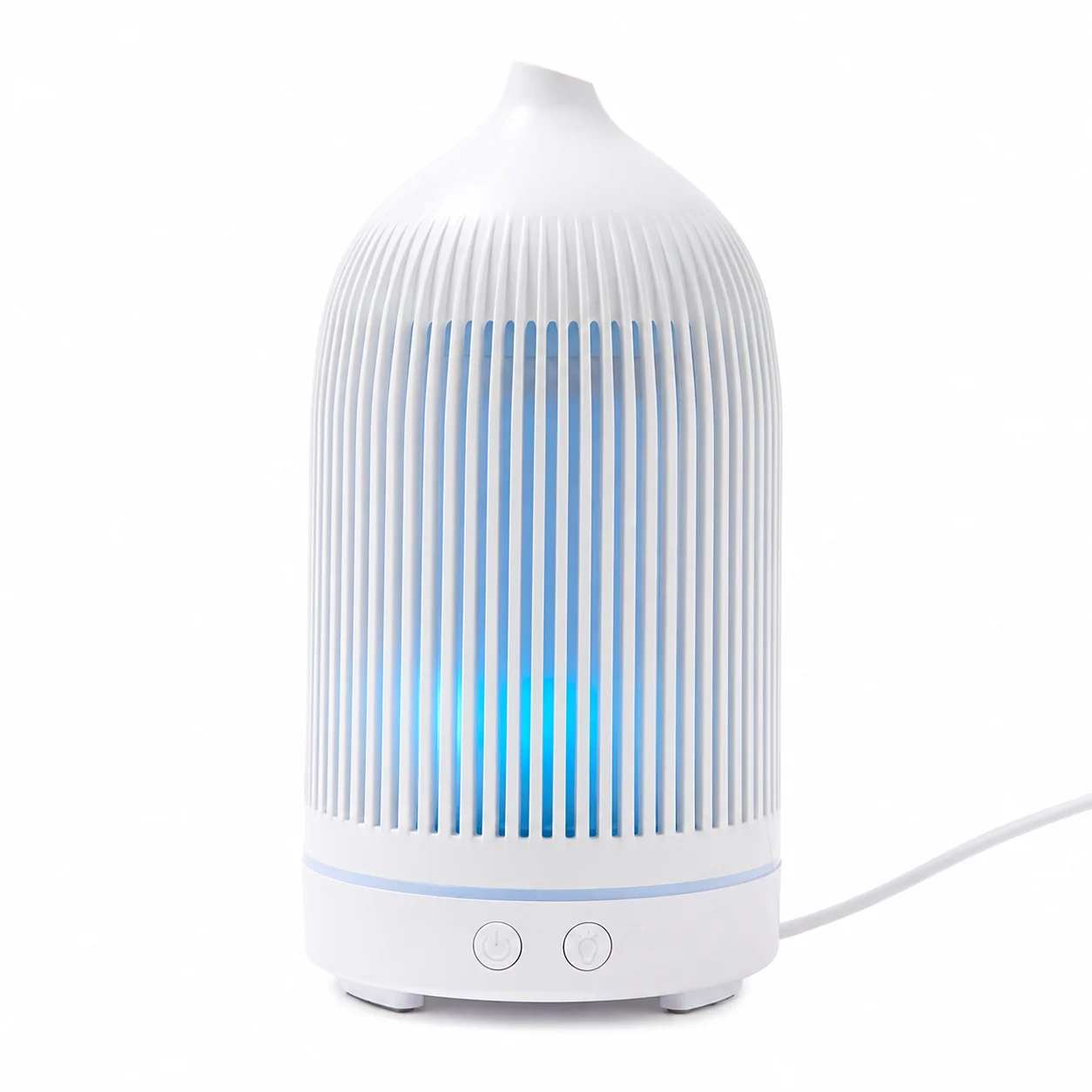 White Plastic Ribbed Electric Aroma Diffuser White Plastic Ribbed Electric Aroma Diffuser