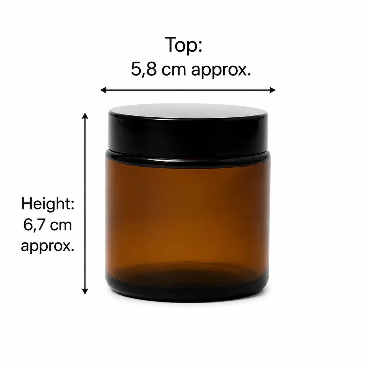 Amber Glass Jar With Lid 10cl Amber Glass Jar With Lid 10cl