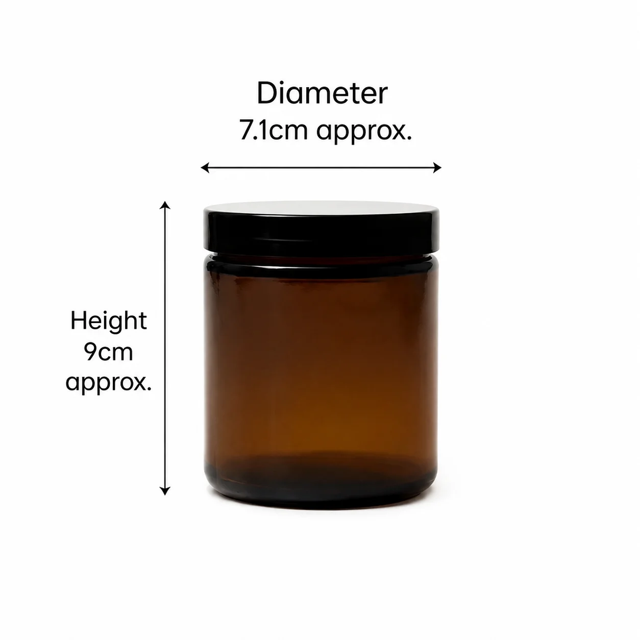 Amber Glass Jar With Lid 20cl Amber Glass Jar With Lid 20cl