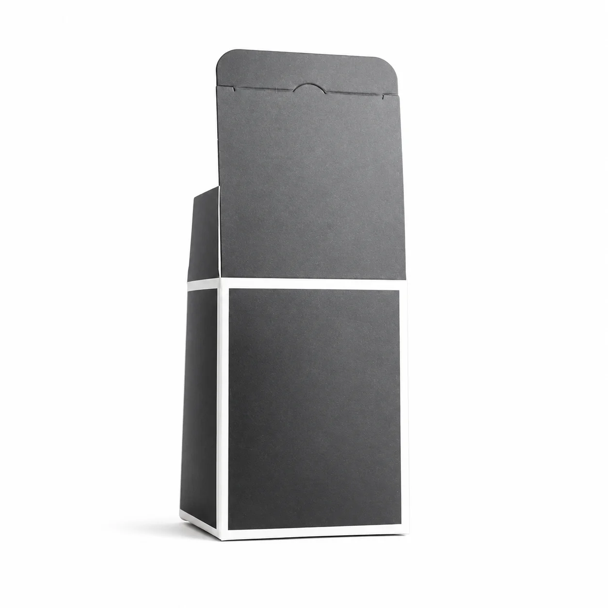 20cl Black Candle Box with White Rim 20cl Black Candle Box with White Rim