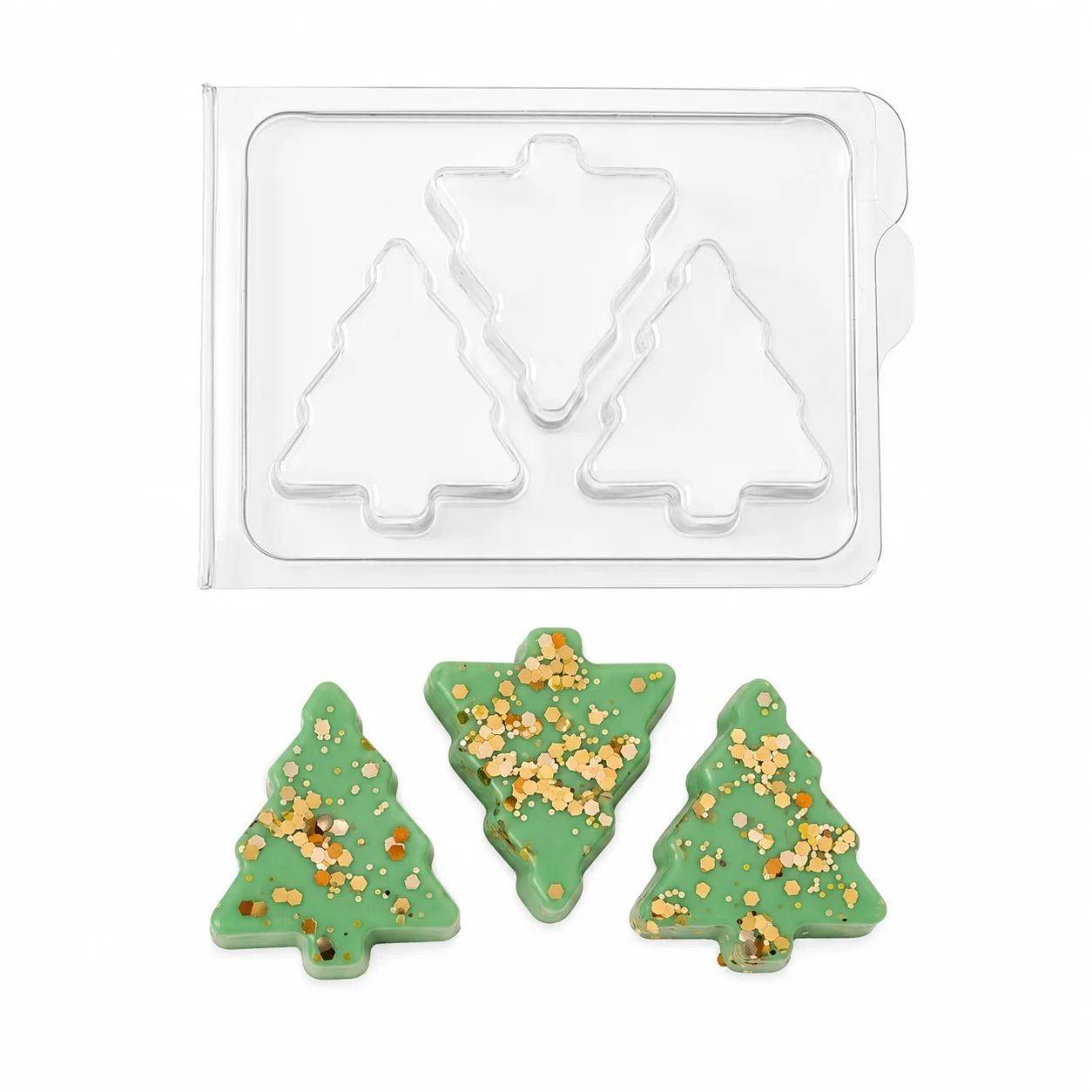 3 Segment Christmas Tree Wax Melt Clamshell 3 Segment Christmas Tree Wax Melt Clamshell
