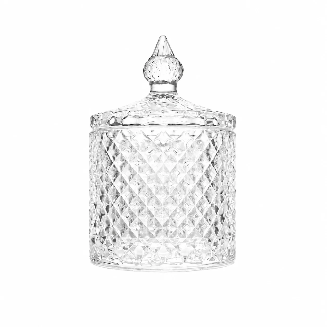 30cl Clear Geo Candle Glass 30cl Clear Geo Candle Glass