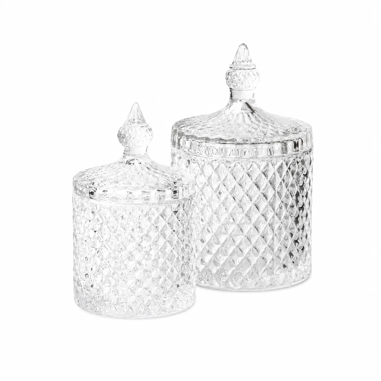 30cl Clear Geo Candle Glass 30cl Clear Geo Candle Glass