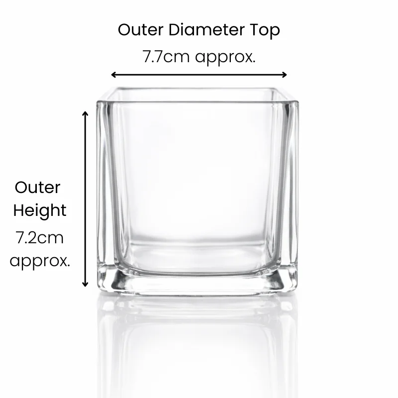 30cl Cube Candle Glass 30cl Cube Candle Glass