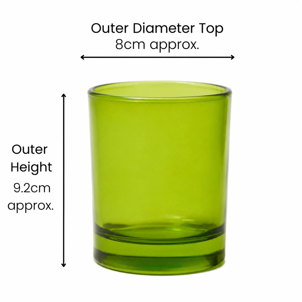 30cl Green Candle Glass 30cl Green Candle Glass
