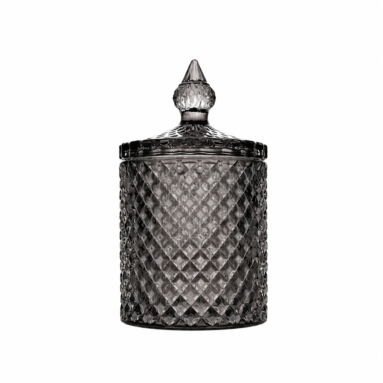 30cl Grey Geo Candle Glass 30cl Grey Geo Candle Glass
