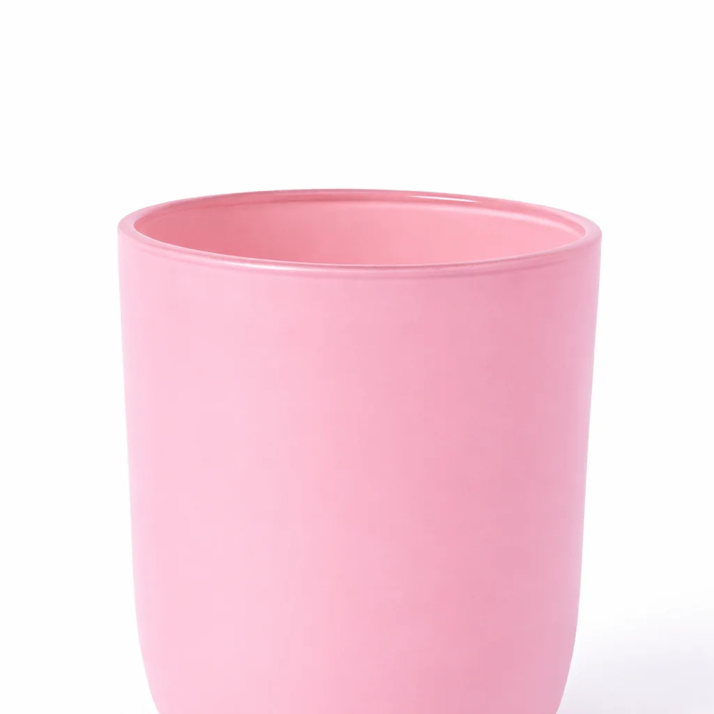 Karen 30cl Curved Matte Pink Glass Karen 30cl Curved Matte Pink Glass