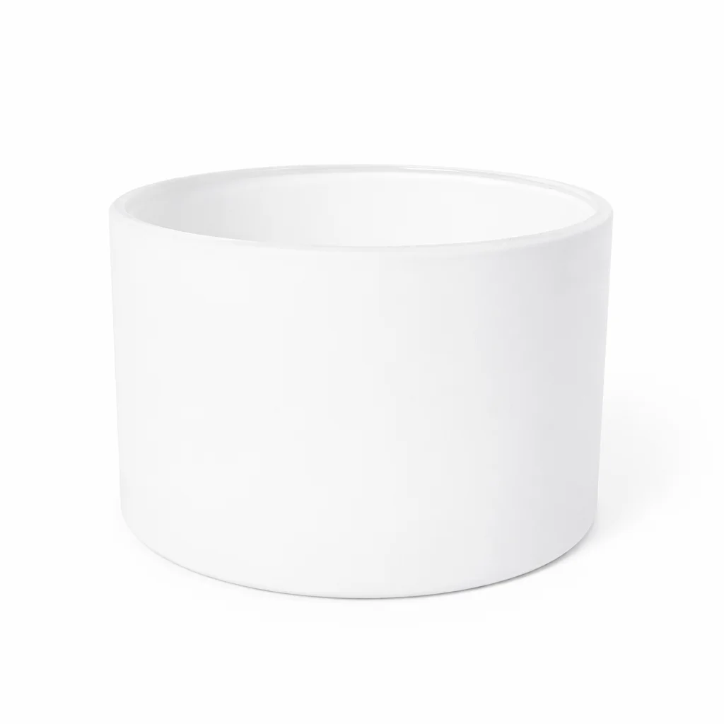 55cl Matte White Candle Glass 55cl Matte White Candle Glass