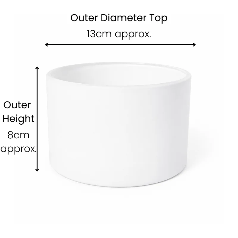 55cl Matte White Candle Glass 55cl Matte White Candle Glass