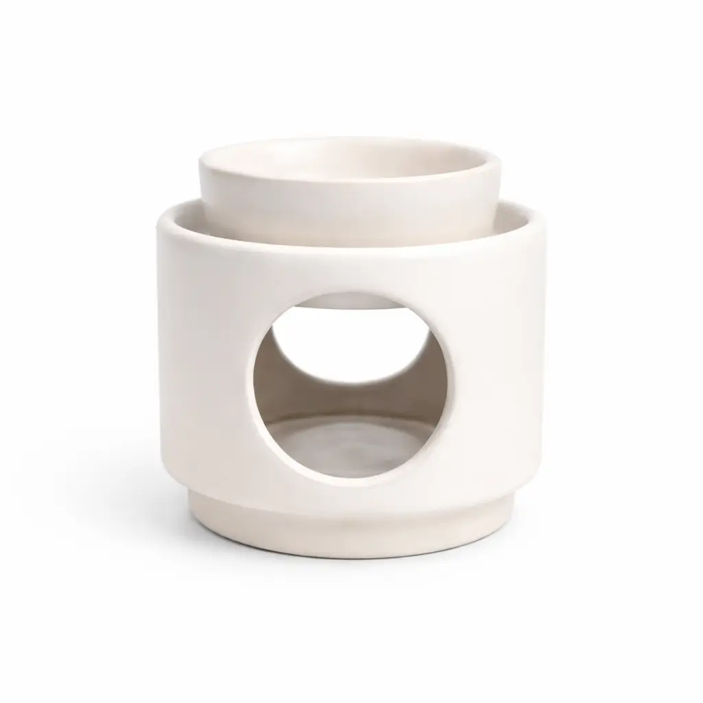 White Two-Piece Ceramic Burner White Two-Piece Ceramic Burner