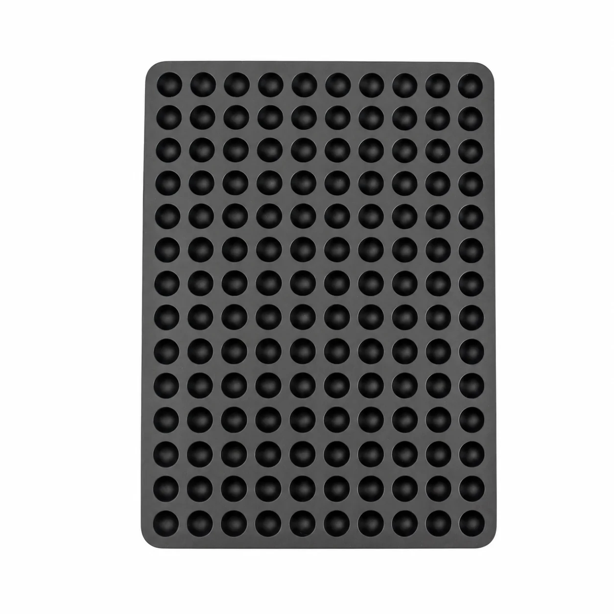 Black Tray Mould 140 Medium Semicircles - 2cm Black Tray Mould 140 Medium Semicircles - 2cm