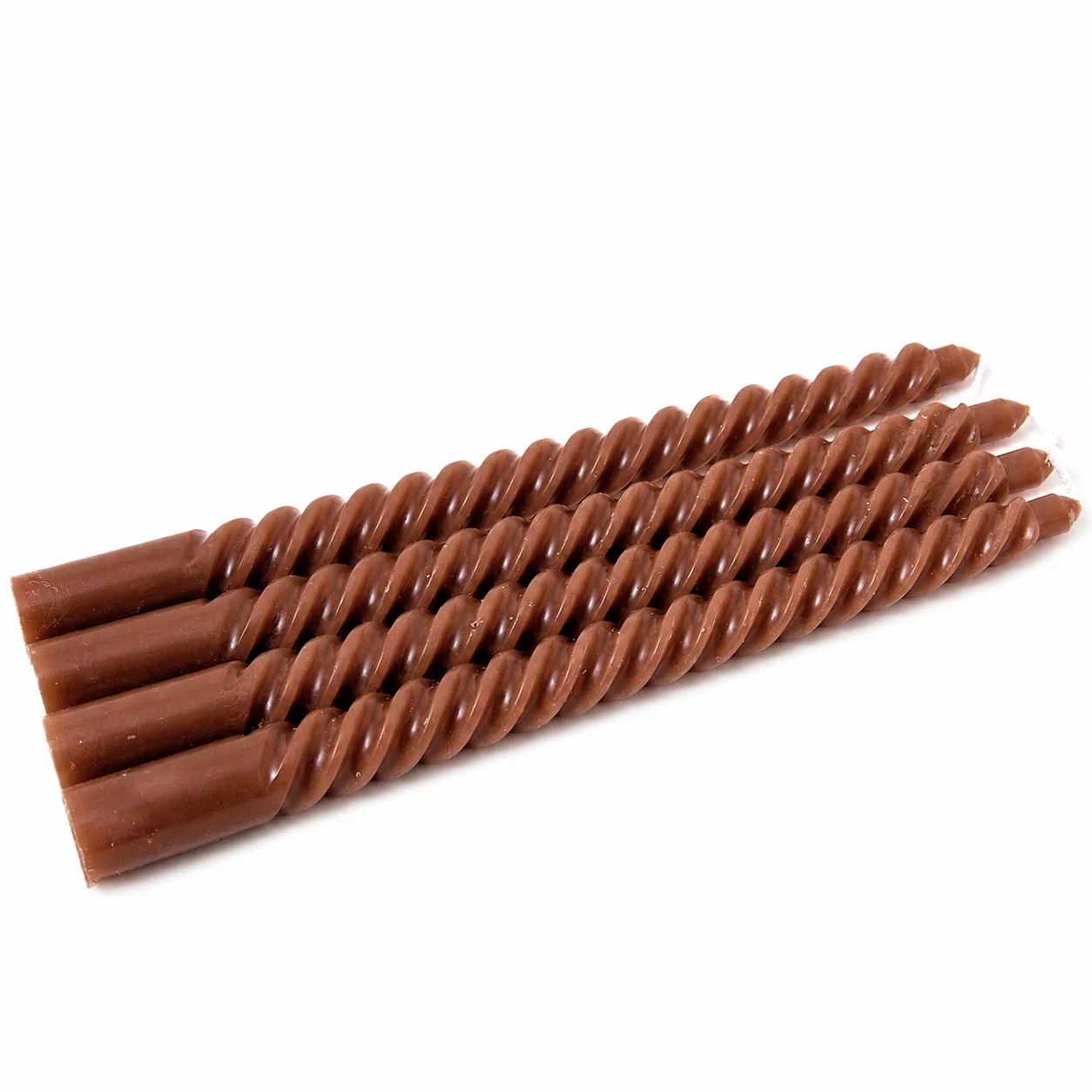 Brown Twisted Candles Brown Twisted Candles