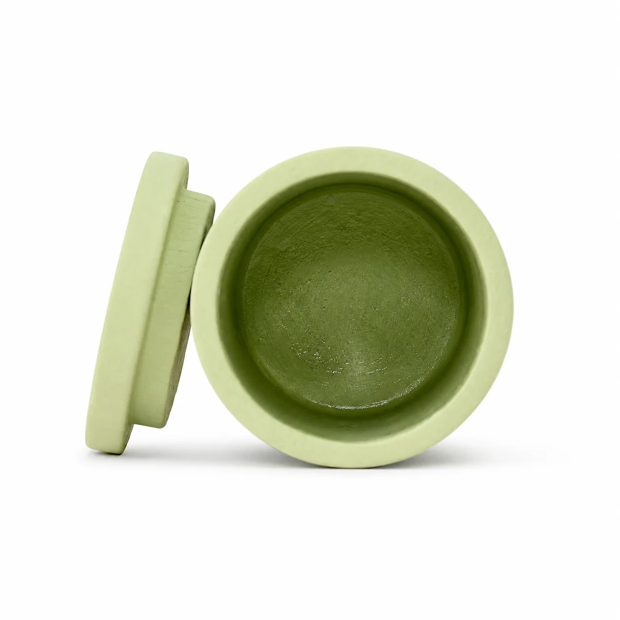 200ml Green Concrete Jar with Lid 200ml Green Concrete Jar with Lid