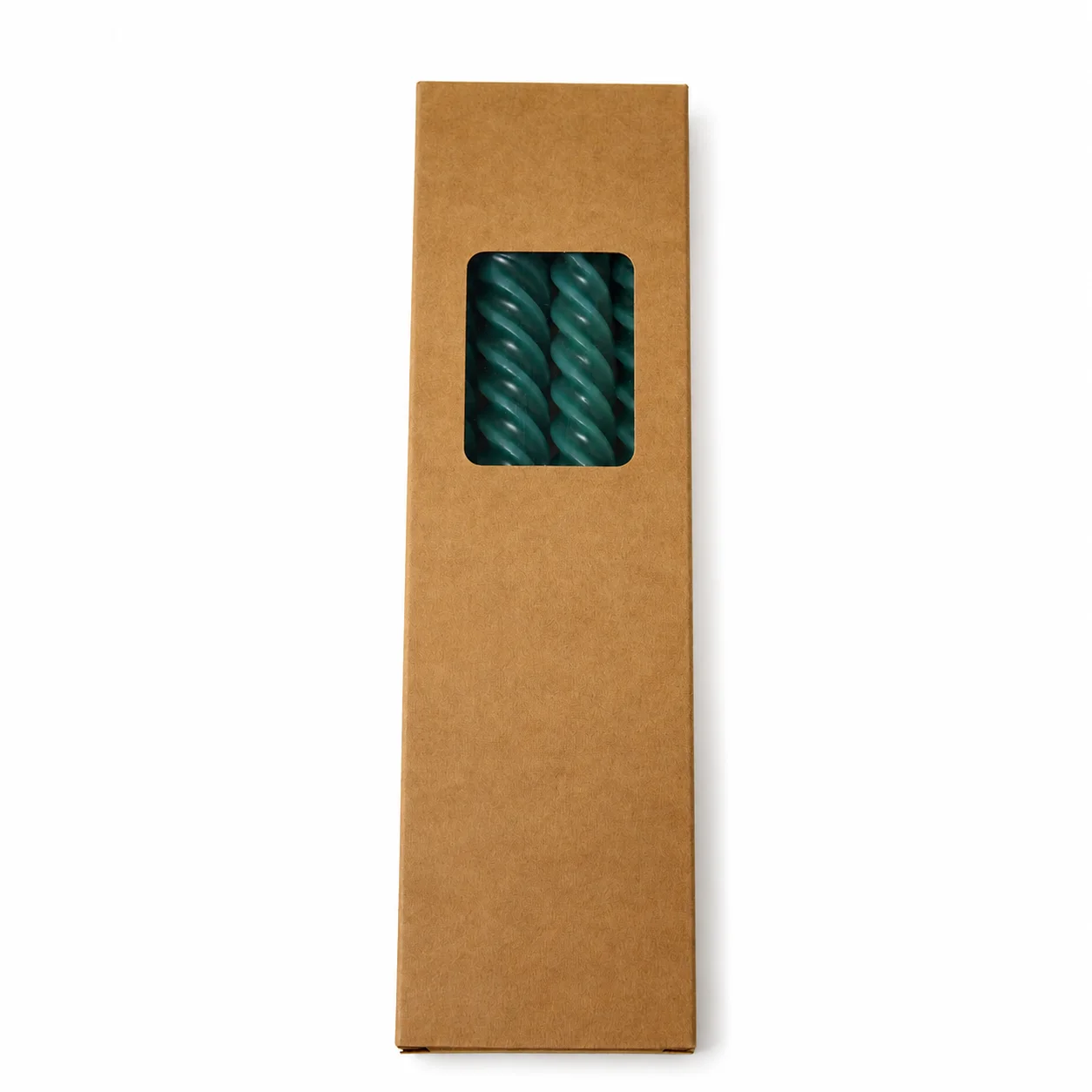 Green Twisted Candles Green Twisted Candles