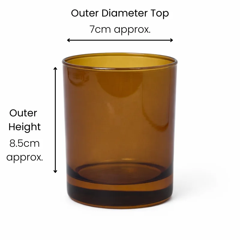 Karen 20cl Amber Candle Glass Karen 20cl Amber Candle Glass