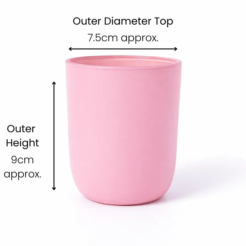 Karen 30cl Curved Matte Pink Glass Karen 30cl Curved Matte Pink Glass