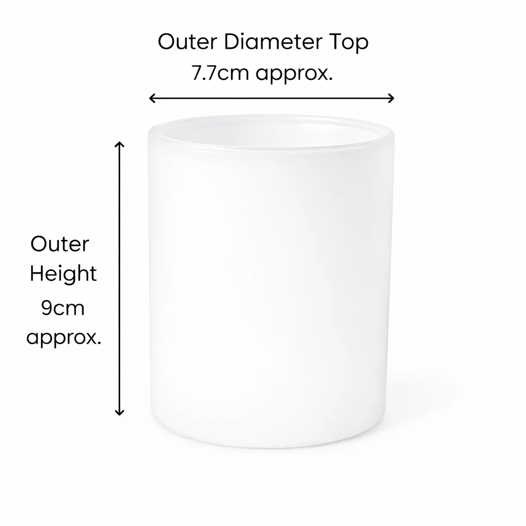 Karen 30cl Matte White Candle Glass Karen 30cl Matte White Candle Glass