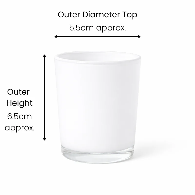 Meredith 9cl Gloss White Candle Glass Meredith 9cl Gloss White Candle Glass