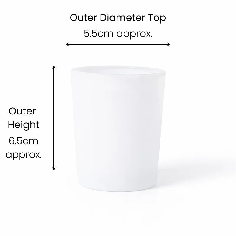 Meredith 9cl Matte White Candle Glass Meredith 9cl Matte White Candle Glass