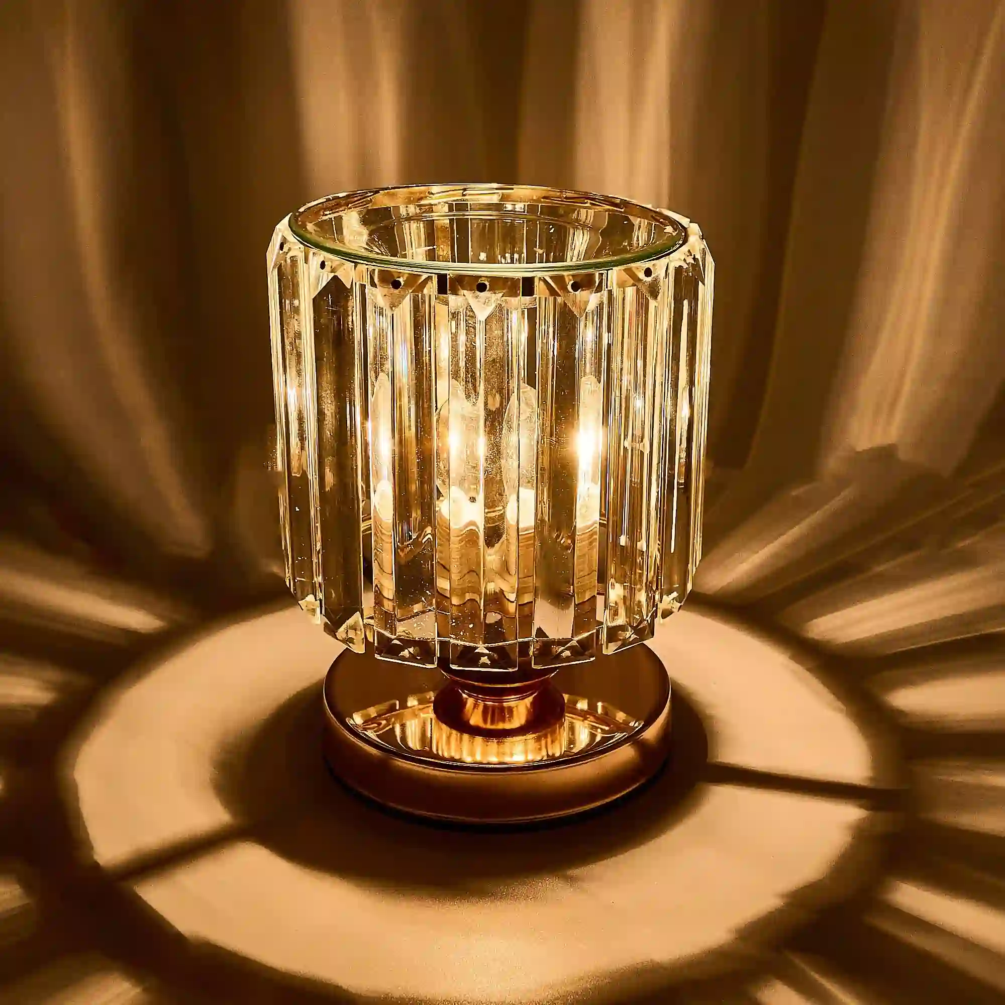 Wax Warmer Straight Glass Lamp - Gold Wax Warmer Straight Glass Lamp - Gold