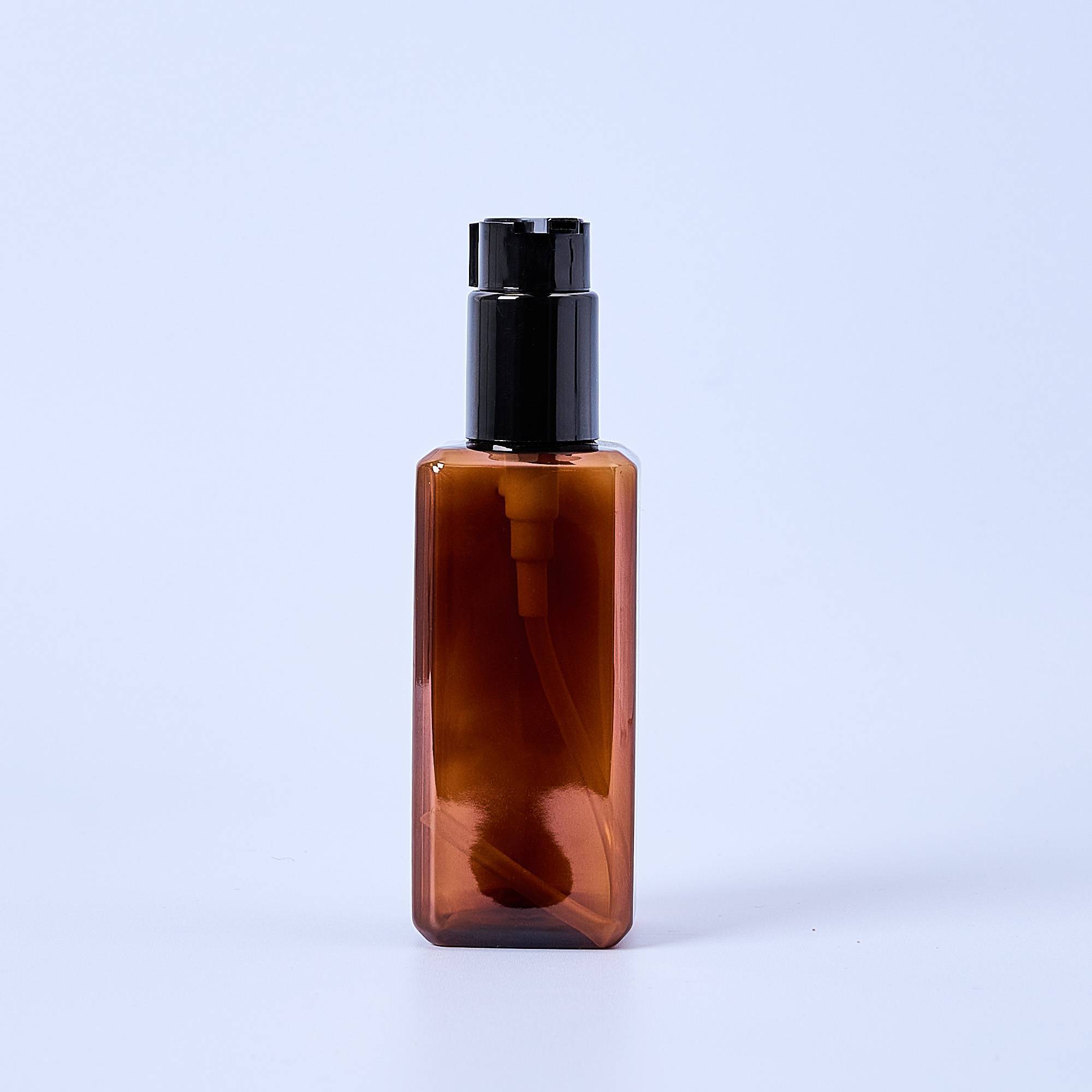 10067 200ml PET Amber Bottle With Pump - Box of 10