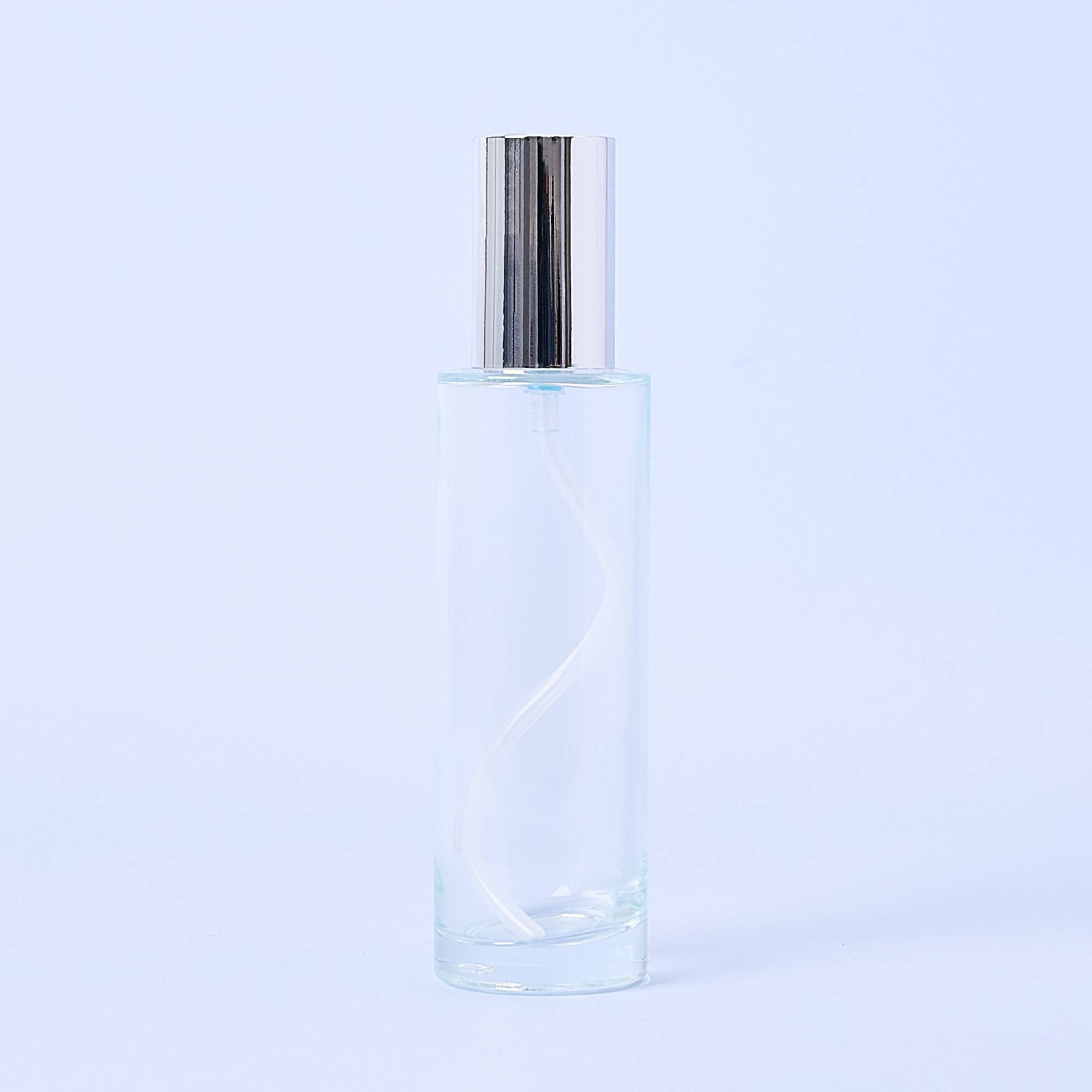 10116 100ml Clear Bottle With Silver Pump & Lid - Box of 10