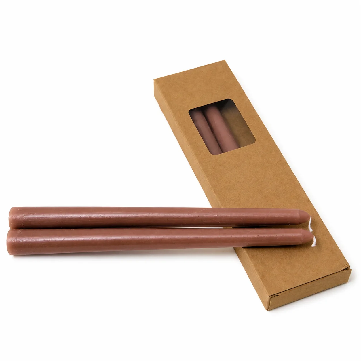 Brown Tapered Candles Brown Tapered Candles