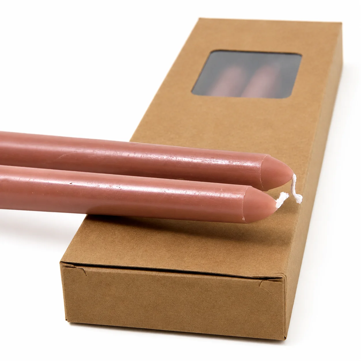 Brown Tapered Candles Brown Tapered Candles