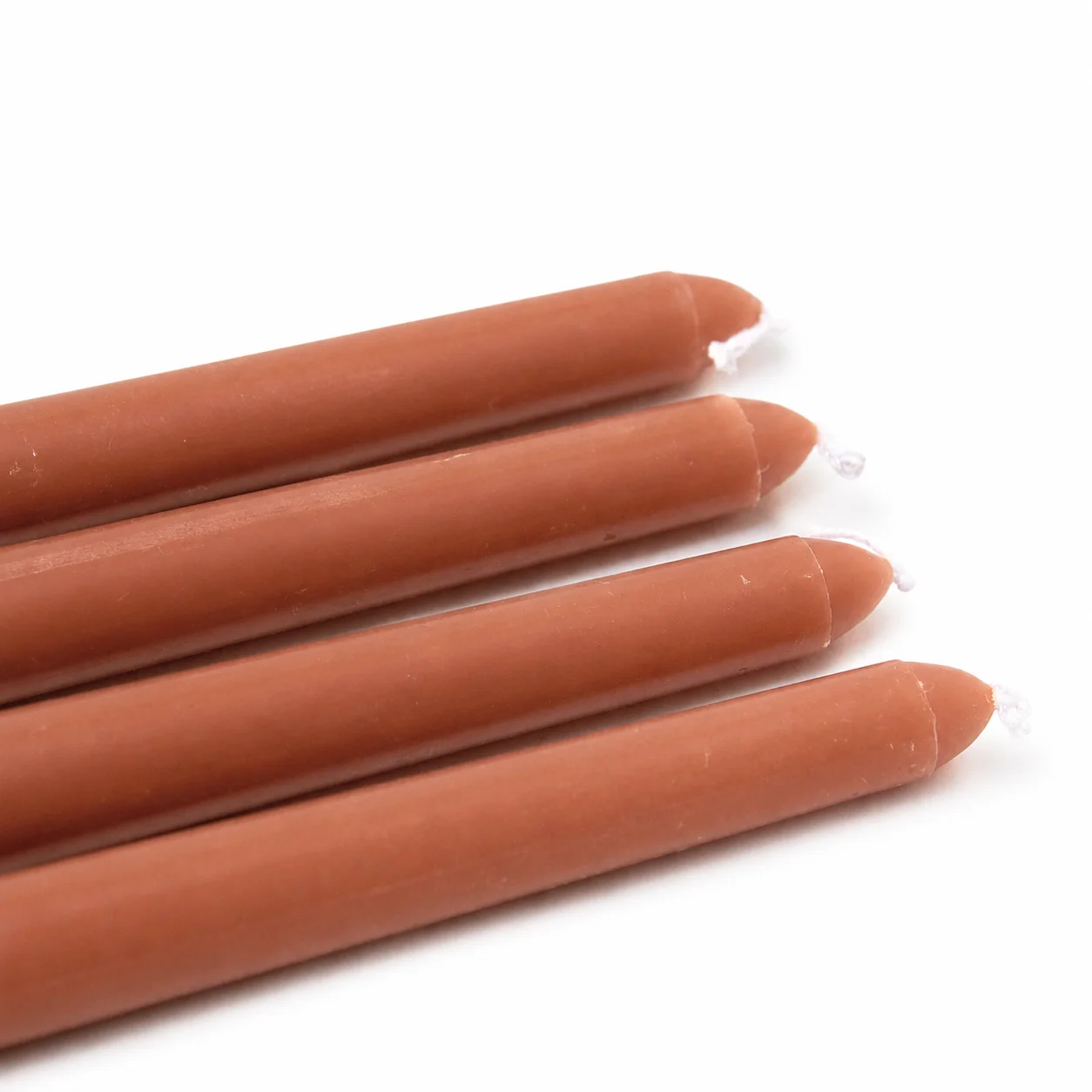 Brown Tapered Candles Brown Tapered Candles