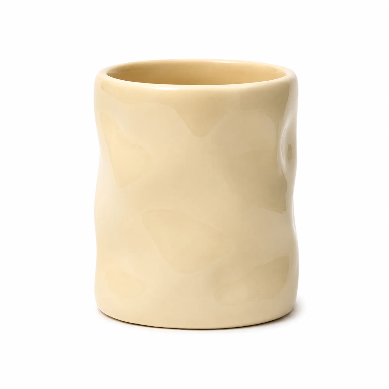200ml Beige Ceramic Wave Jar 200ml Beige Ceramic Wave Jar