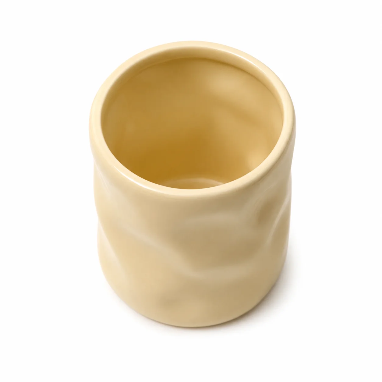 200ml Beige Ceramic Wave Jar 200ml Beige Ceramic Wave Jar