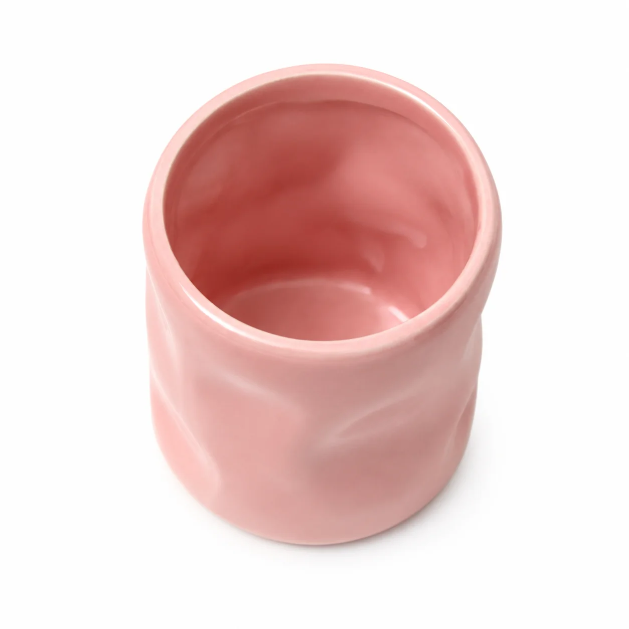 200ml Pink Ceramic Wave Jar 200ml Pink Ceramic Wave Jar