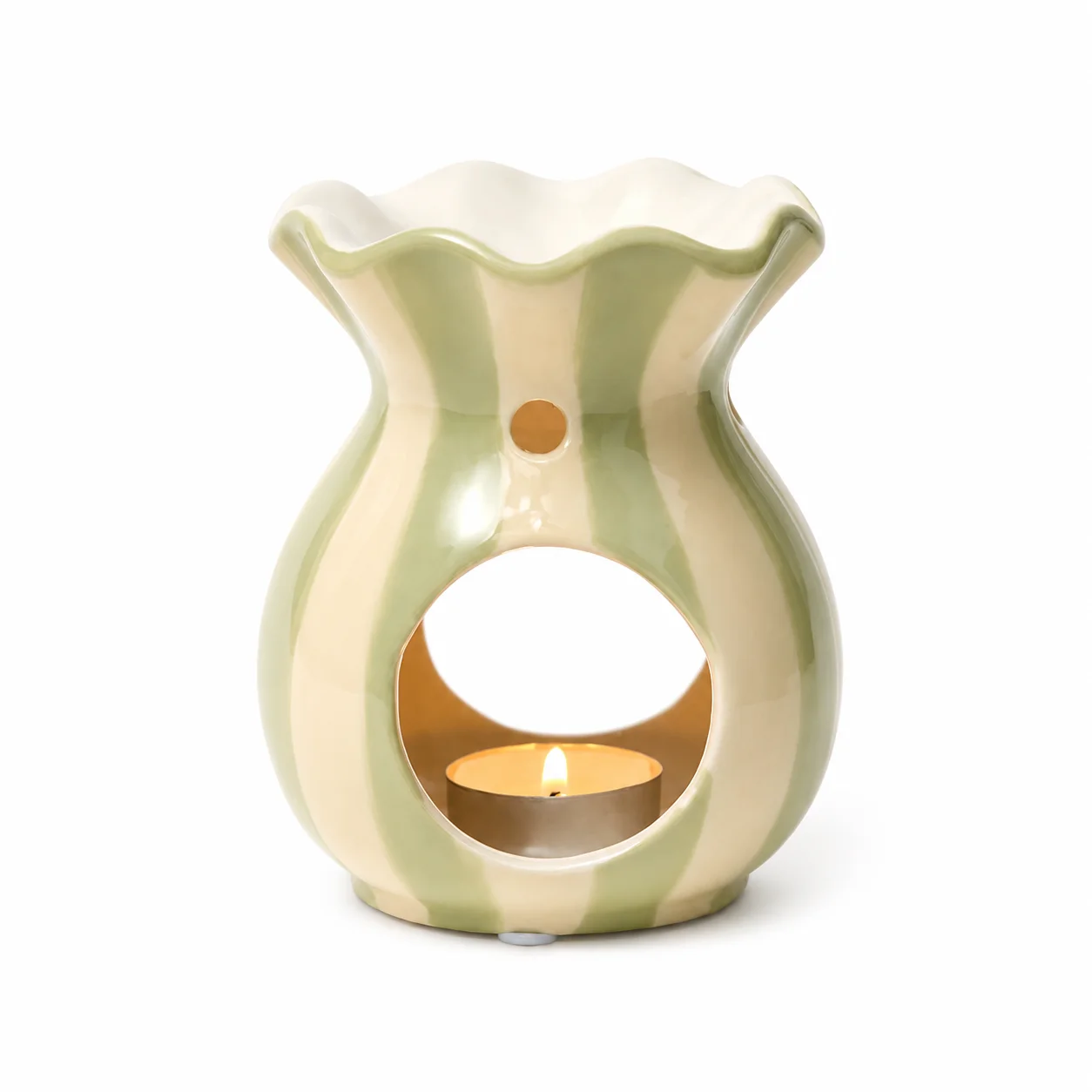 Green Striped Ripple Burner Green Striped Ripple Burner