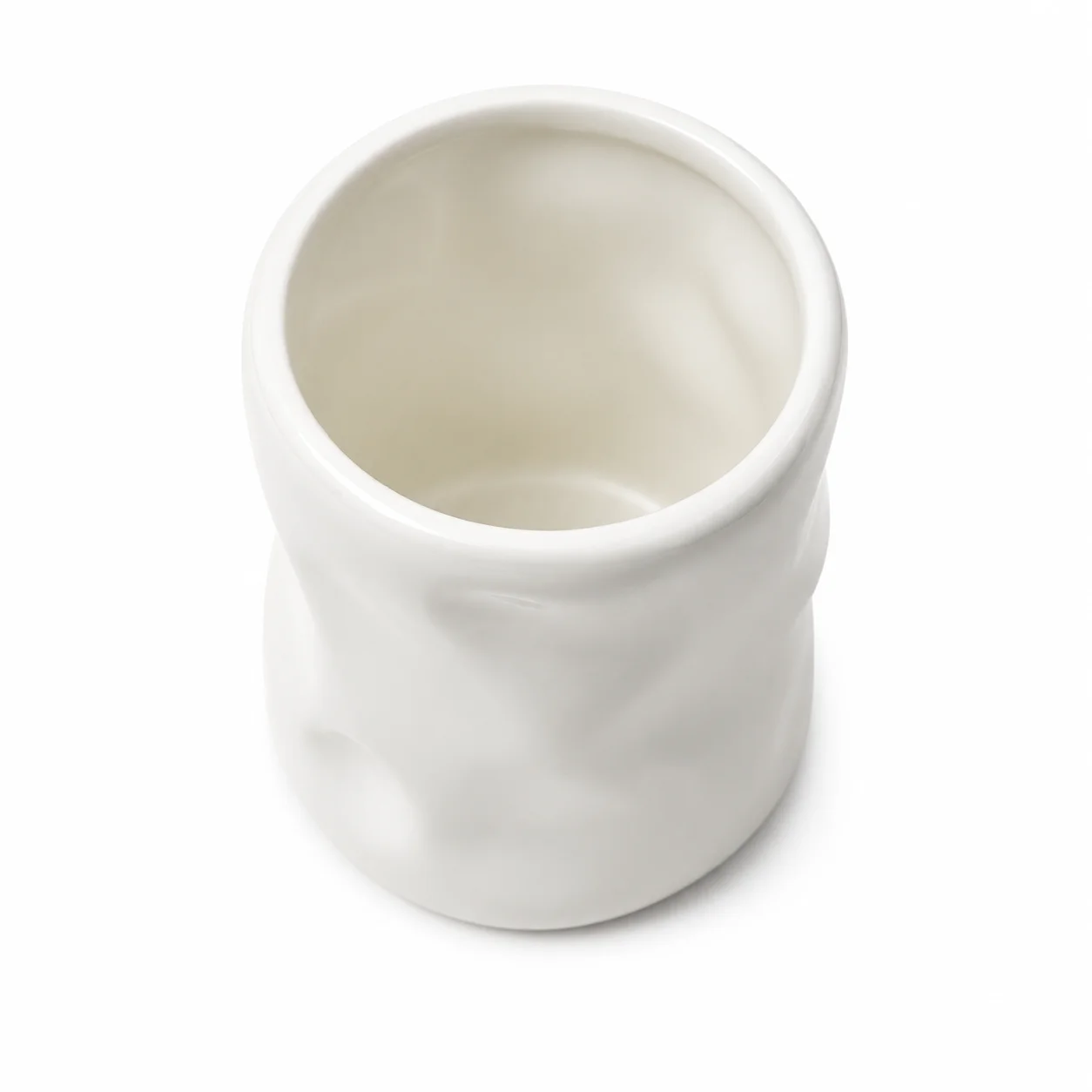 200ml White Ceramic Wave Jar 200ml White Ceramic Wave Jar