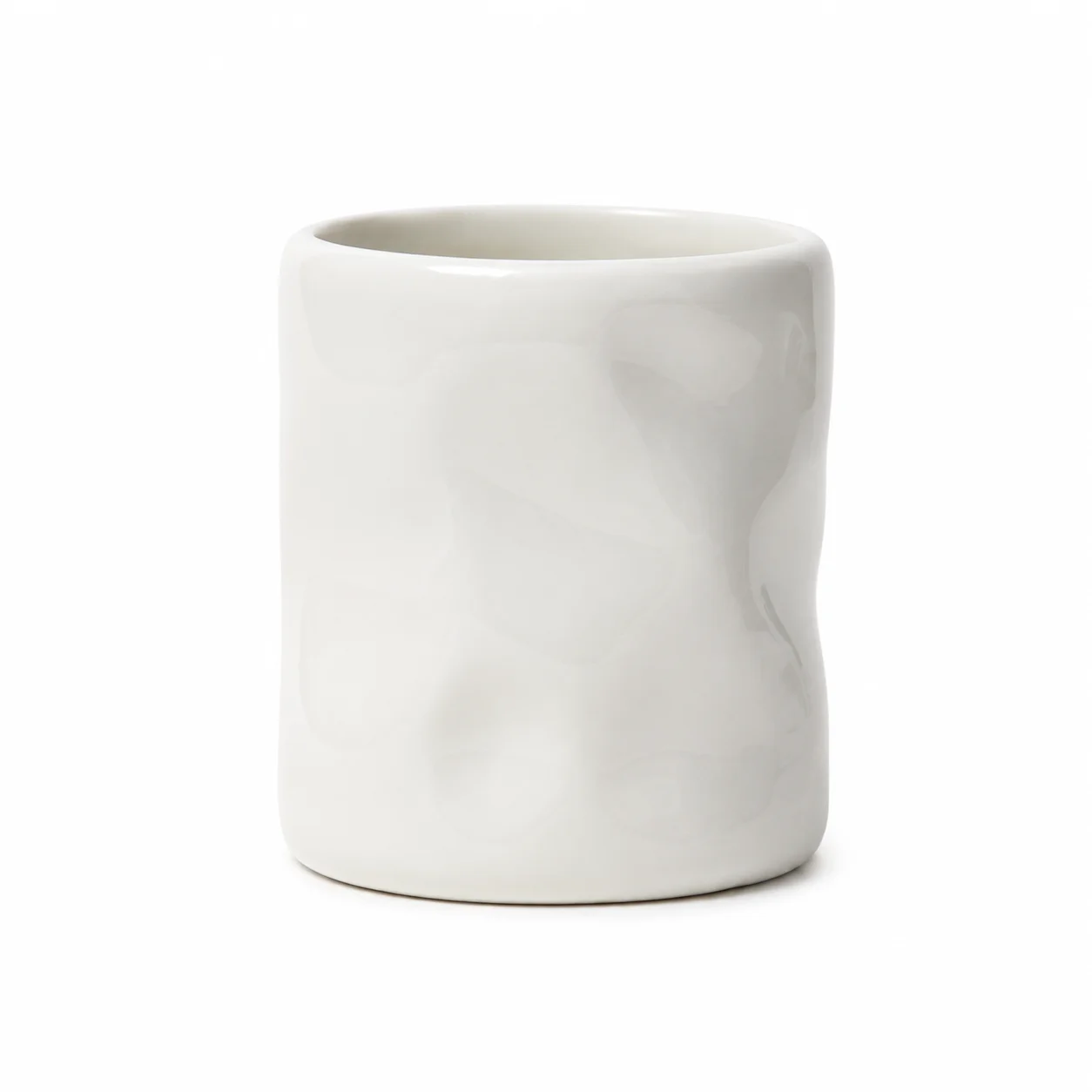 200ml White Ceramic Wave Jar 200ml White Ceramic Wave Jar