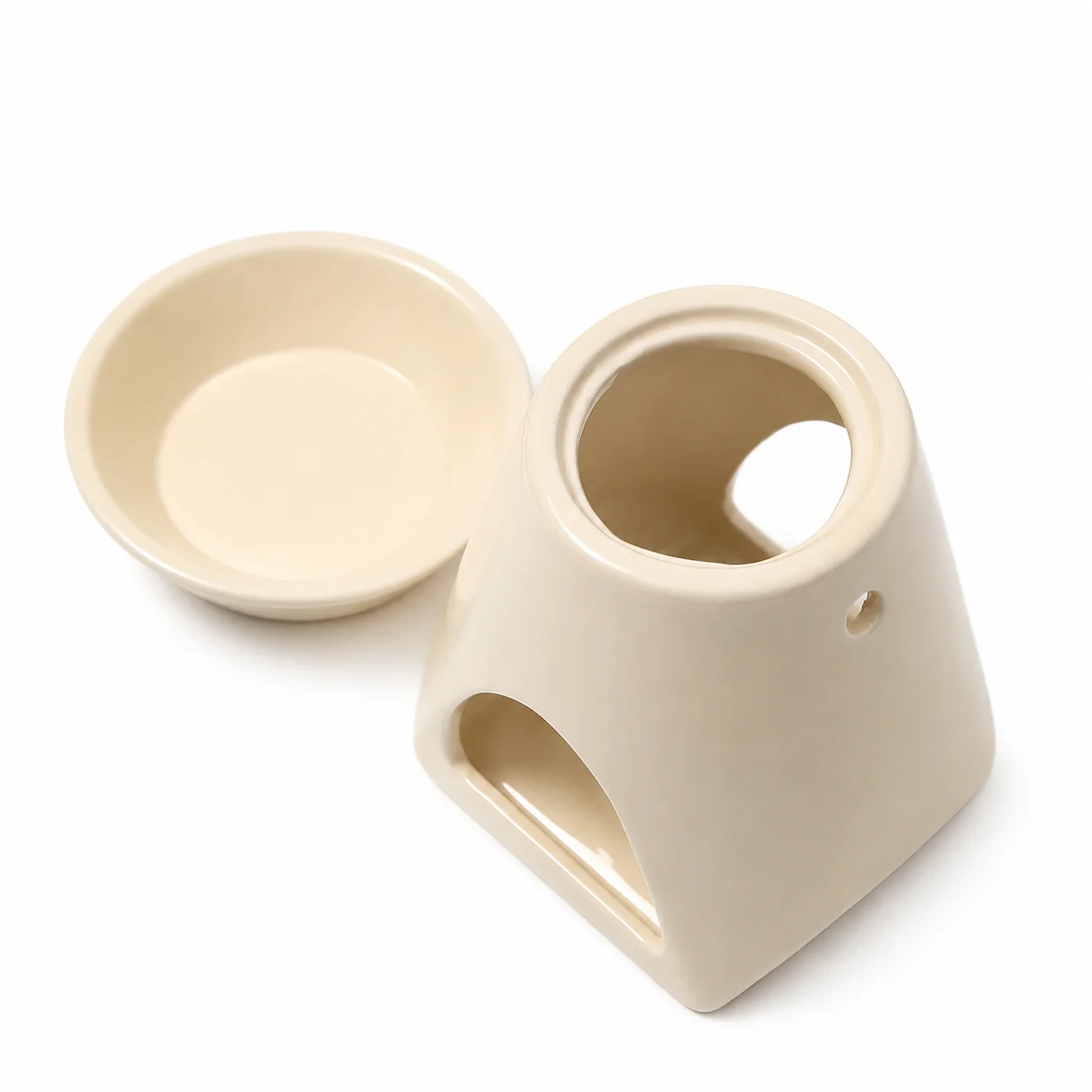 Beige Tapered Ceramic 2 Piece Burner Beige Tapered Ceramic 2 Piece Burner