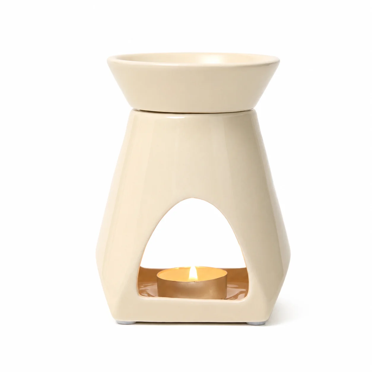 Beige Tapered Ceramic 2 Piece Burner Beige Tapered Ceramic 2 Piece Burner