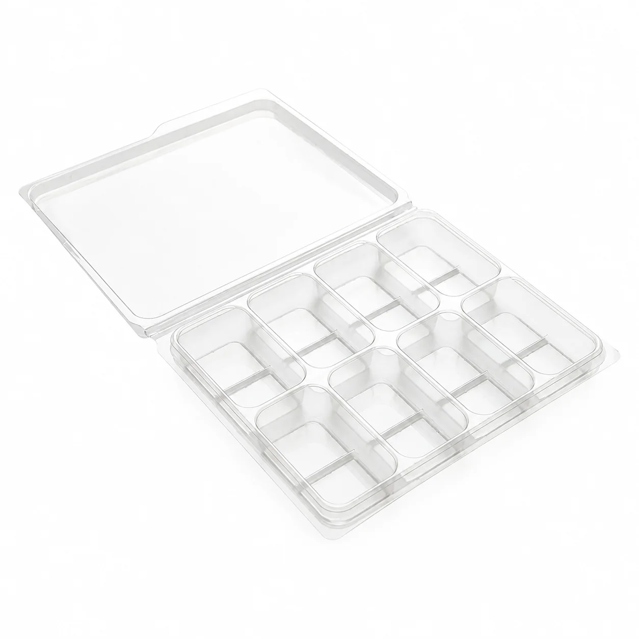 Split 8 Cavity Wax Melt Clamshell Split 8 Cavity Wax Melt Clamshell