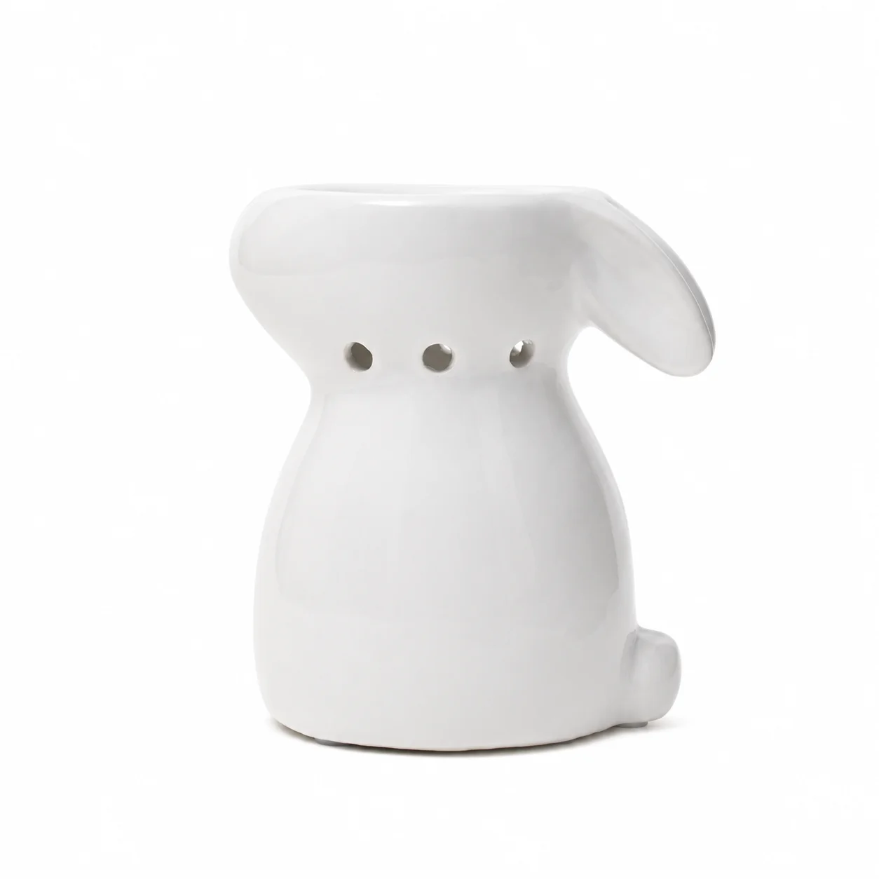White Ceramic Bunny Burner White Ceramic Bunny Burner