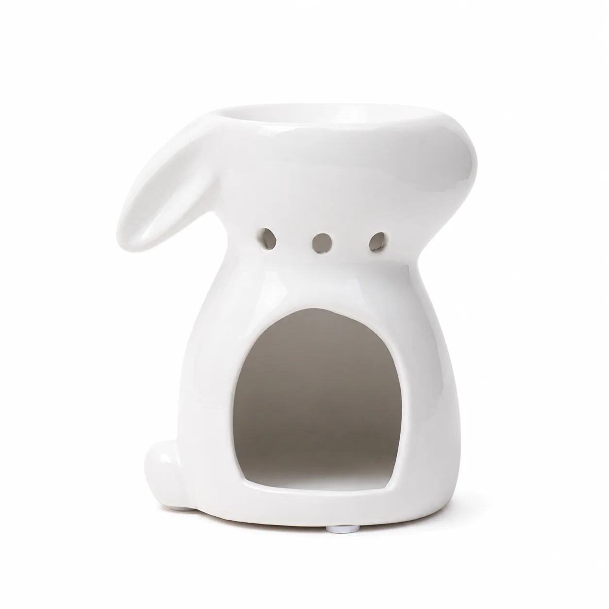 White Ceramic Bunny Burner White Ceramic Bunny Burner