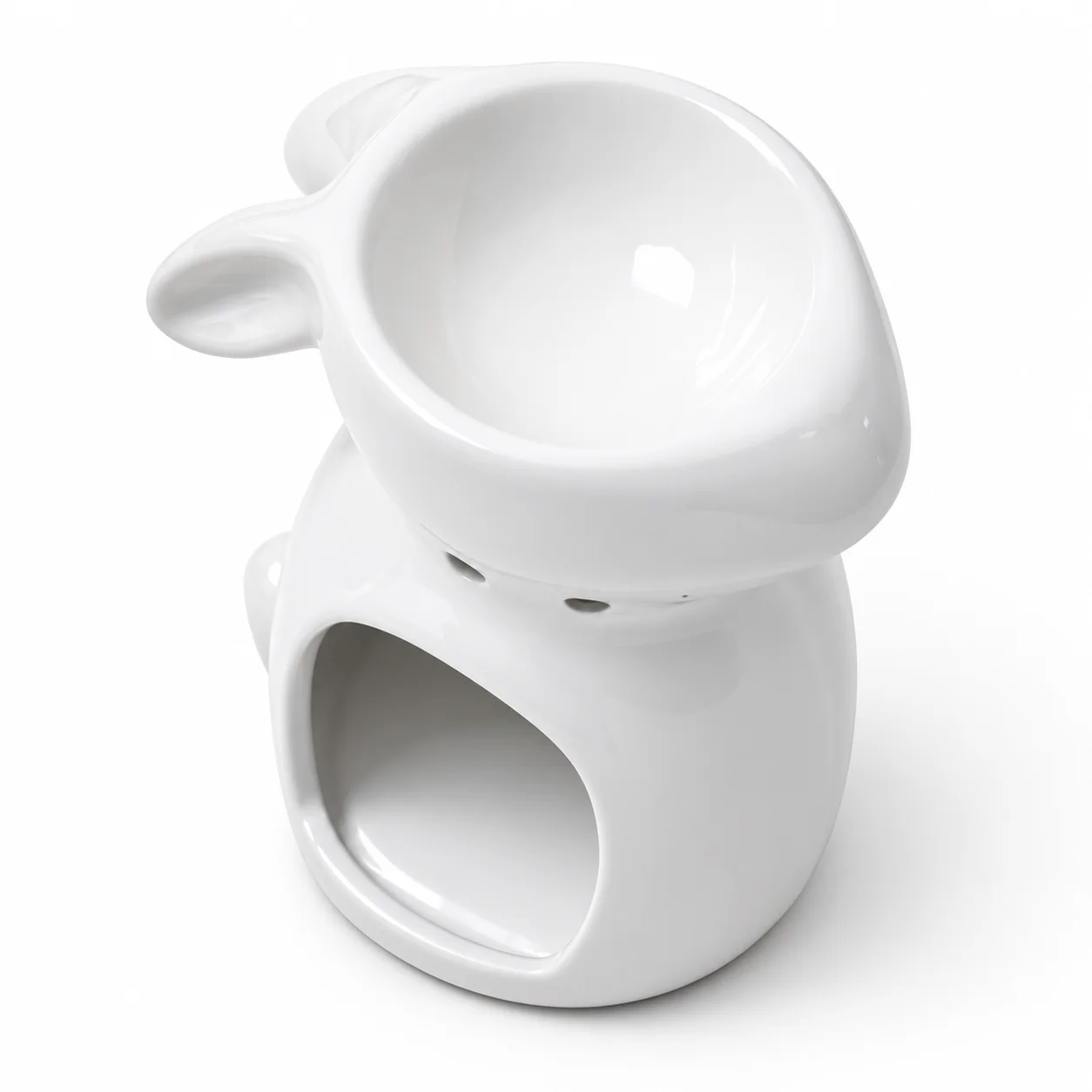 White Ceramic Bunny Burner White Ceramic Bunny Burner