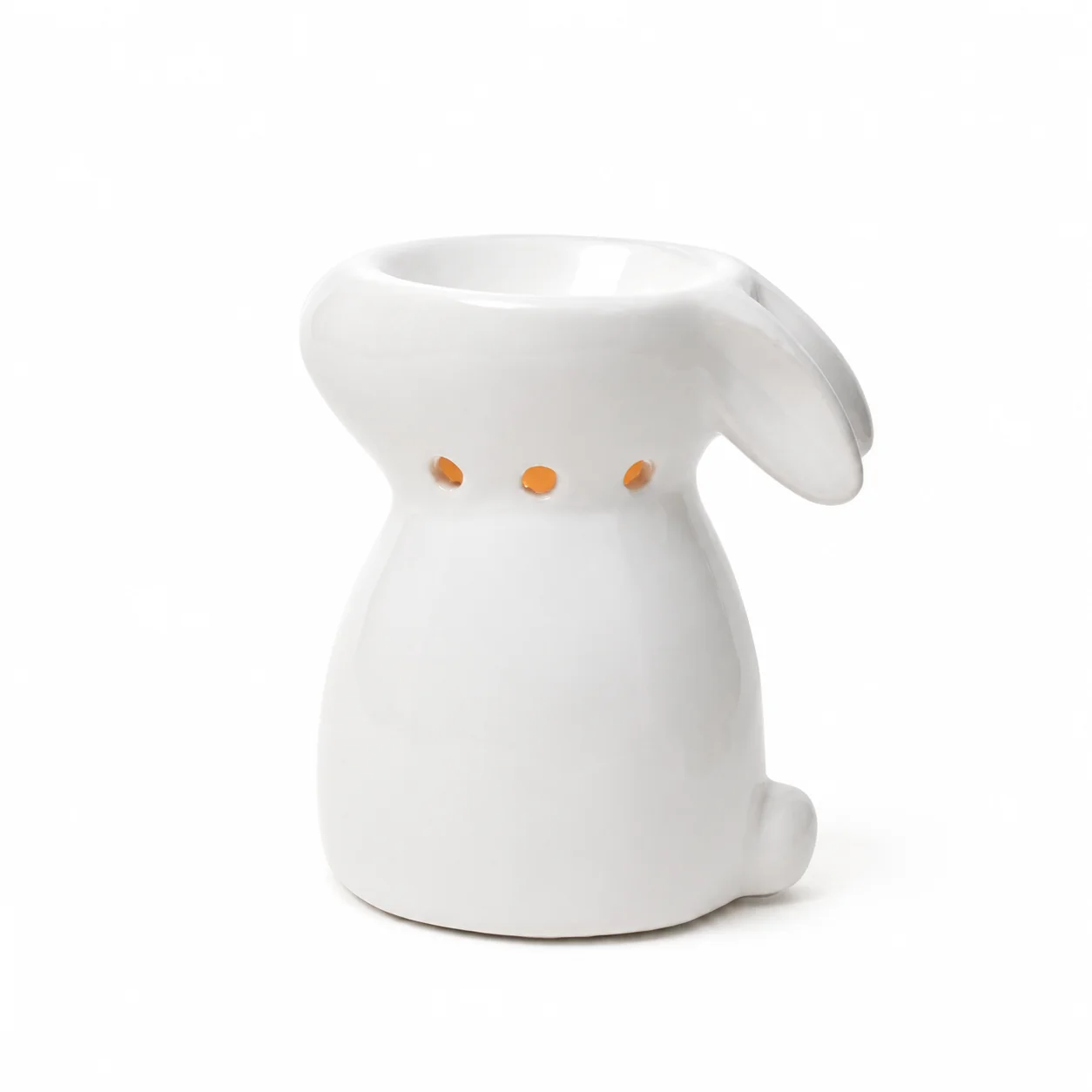 White Ceramic Bunny Burner White Ceramic Bunny Burner