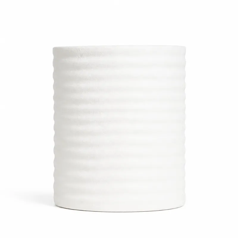 CERAMIC17_1 30cl Matte Ceramic Ribbed Jar
