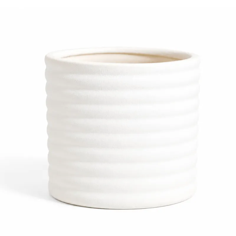 CERAMIC18_1 50cl Matte Ceramic Ribbed Jar