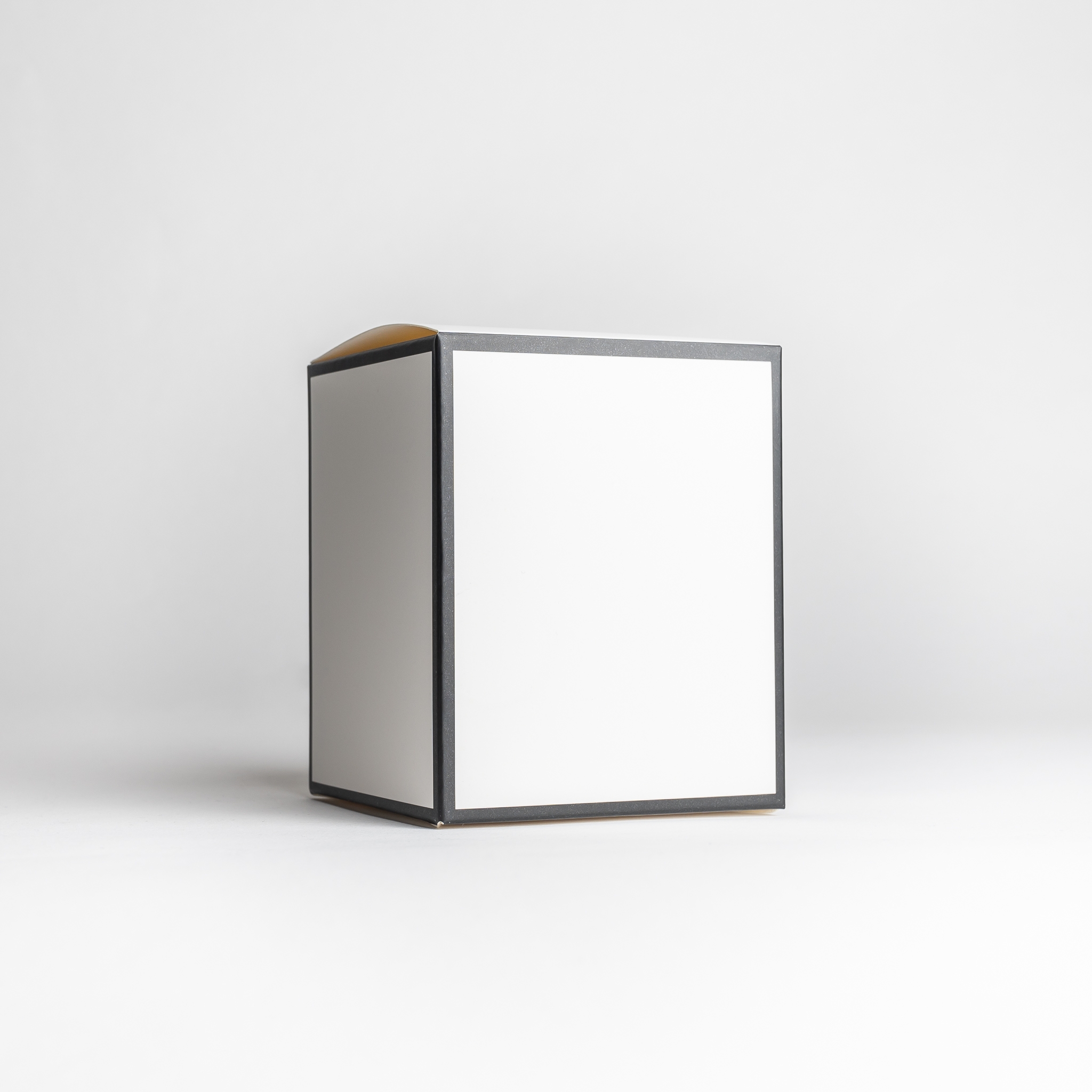 2850 20cl White Candle Box With Black Rim