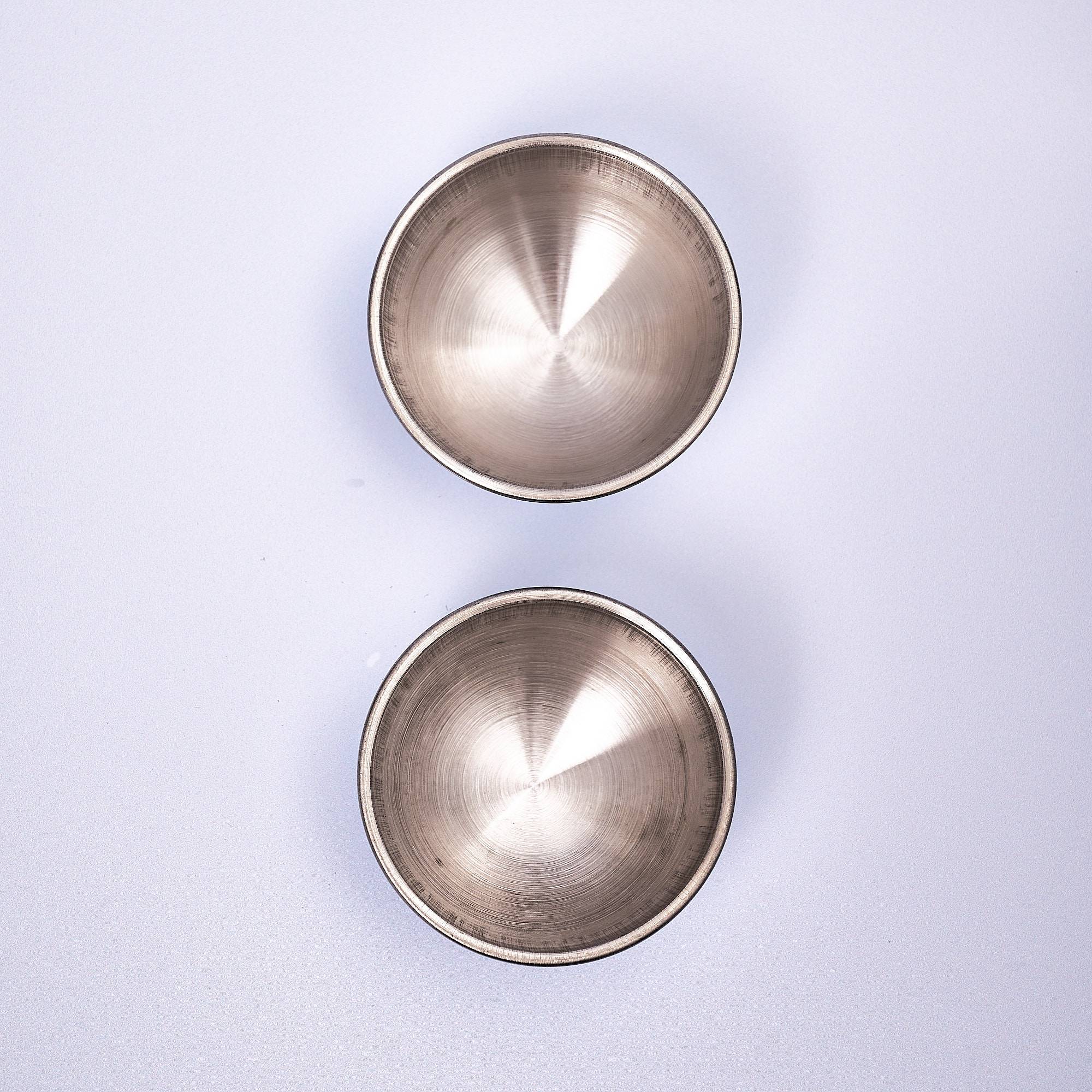 9038 Bath Bomb Mould, Stainless Steel, 70mm - Two Halves