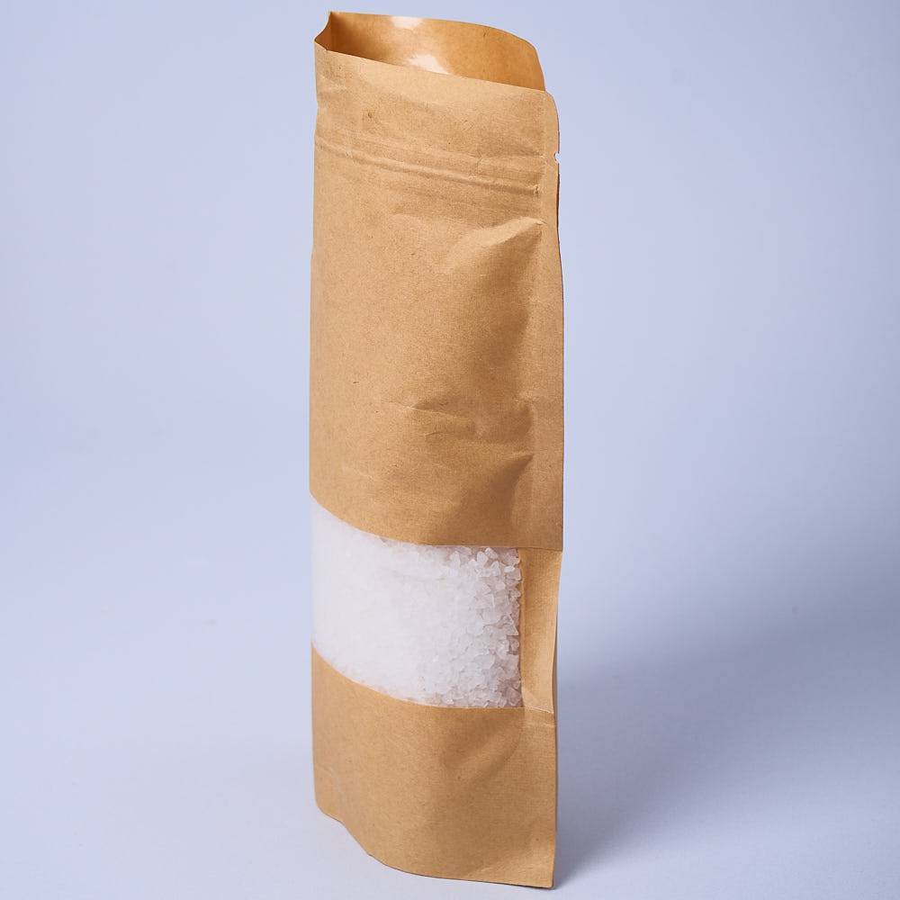 9917 Resealable Kraft Bag with Window, Large (Brown) - Bag of 10