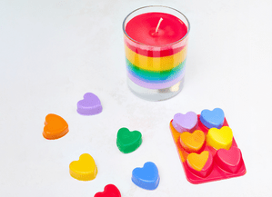 How To Make A Rainbow Candle & Wax Melt How To Make A Rainbow Candle & Wax Melt